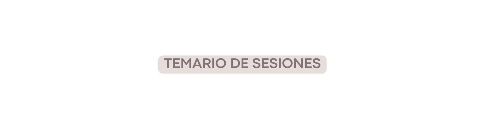 TEMARIO DE SESIONES